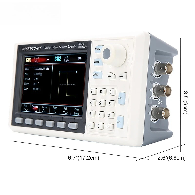 Generator sygnałów funkcyjnych – Dual Channel Arbitrary Waveform Function Generator 60Mhz recenzja i cena