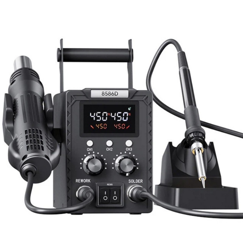 K8586D – wielofunkcyjna stacja – Smd Rework Station Hot Air Soldering 2 In 1 recenzja i cena