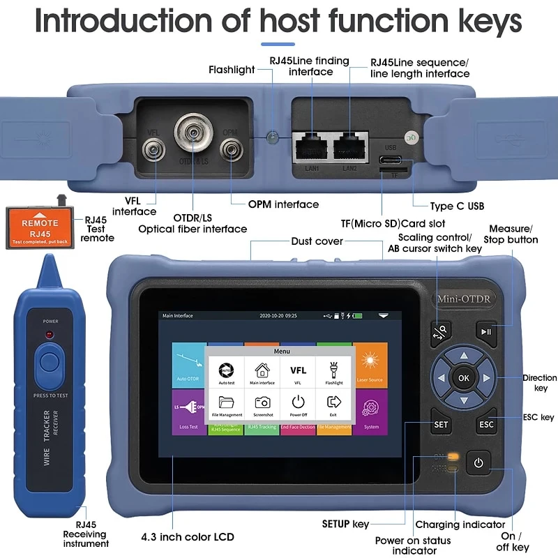 Novker 12-w-1 Mini OTDR NK4000 – Optical Time Domain Reflectometer Otdr 1310 1550Nm recenzja i cena