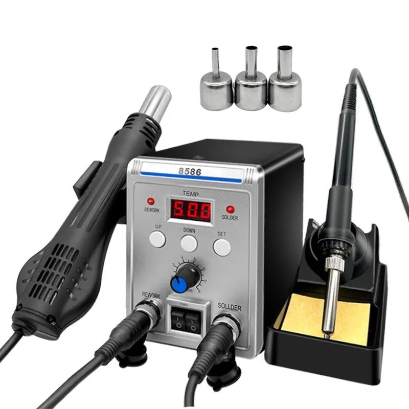 8586 – wielofunkcyjna stacja d – Smd Rework Station Hot Air Soldering 2 In 1 recenzja i cena